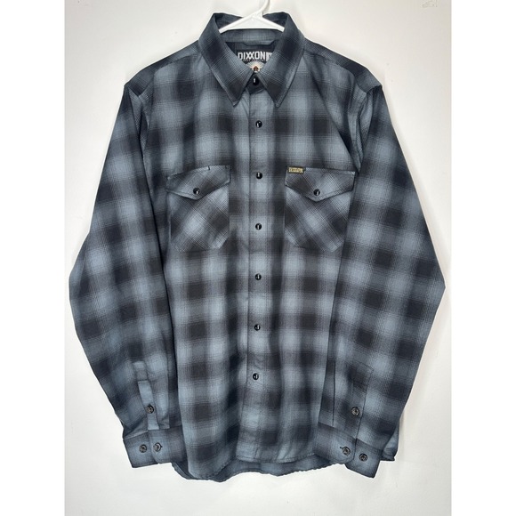 Dixxon Flannel Co Other - Dixxon Flannel The Storm Plaid Shirt Black Gray Long Sleeve Pearl Snap - Large